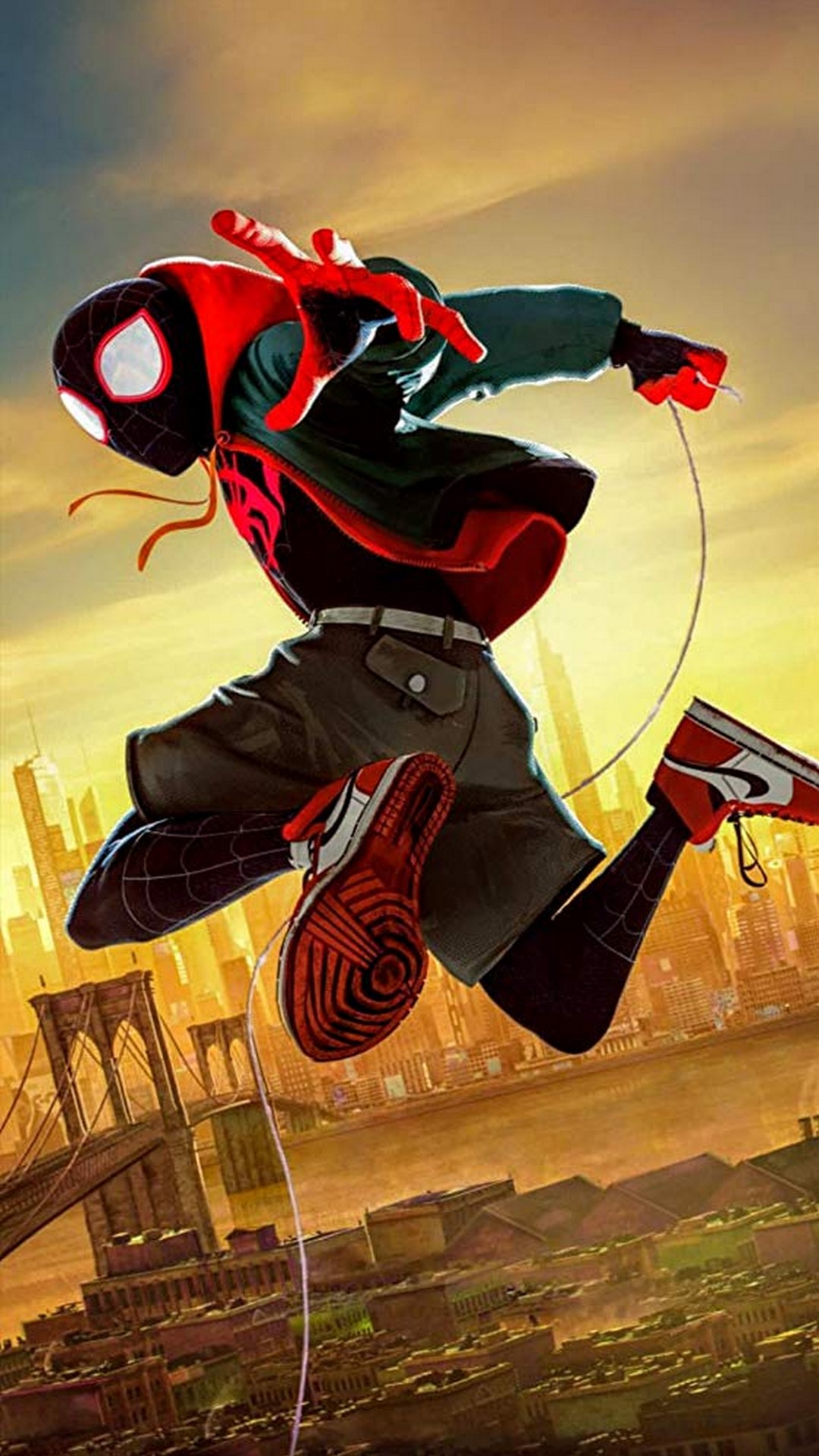 Spider-Man Into the Spider-Verse Poster HD with resolution 1080x1920 pixel. You can make this wallpaper for your Mac or Windows Desktop Background, iPhone, Android or Tablet and another Smartphone device