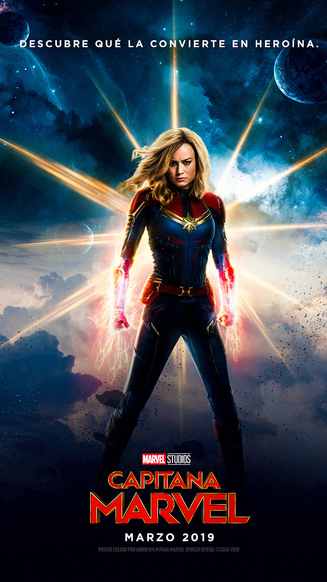 Captain Marvel Android Wallpaper with high-resolution 1080x1920 pixel. You can use this poster wallpaper for your Desktop Computers, Mac Screensavers, Windows Backgrounds, iPhone Wallpapers, Tablet or Android Lock screen and another Mobile device