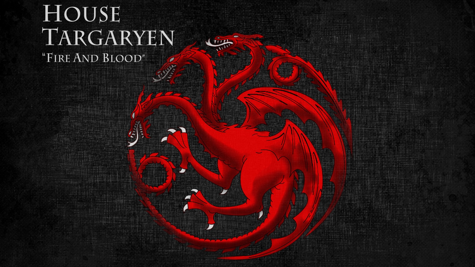 House Targaryen Game of Thrones Wallpaper HD with high-resolution 1920x1080 pixel. You can use this poster wallpaper for your Desktop Computers, Mac Screensavers, Windows Backgrounds, iPhone Wallpapers, Tablet or Android Lock screen and another Mobile device
