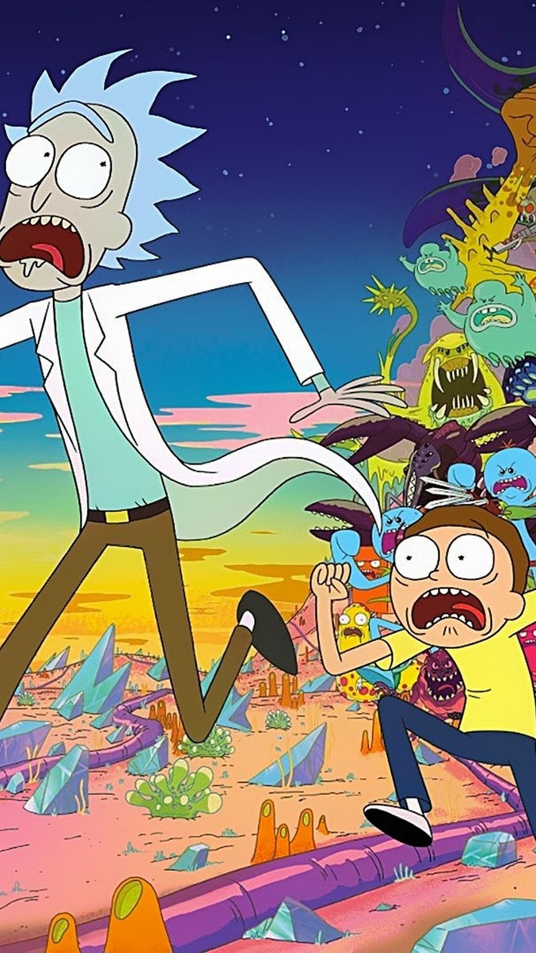 Rick and Morty iPhone Wallpaper with high-resolution 1080x1920 pixel. You can use this poster wallpaper for your Desktop Computers, Mac Screensavers, Windows Backgrounds, iPhone Wallpapers, Tablet or Android Lock screen and another Mobile device