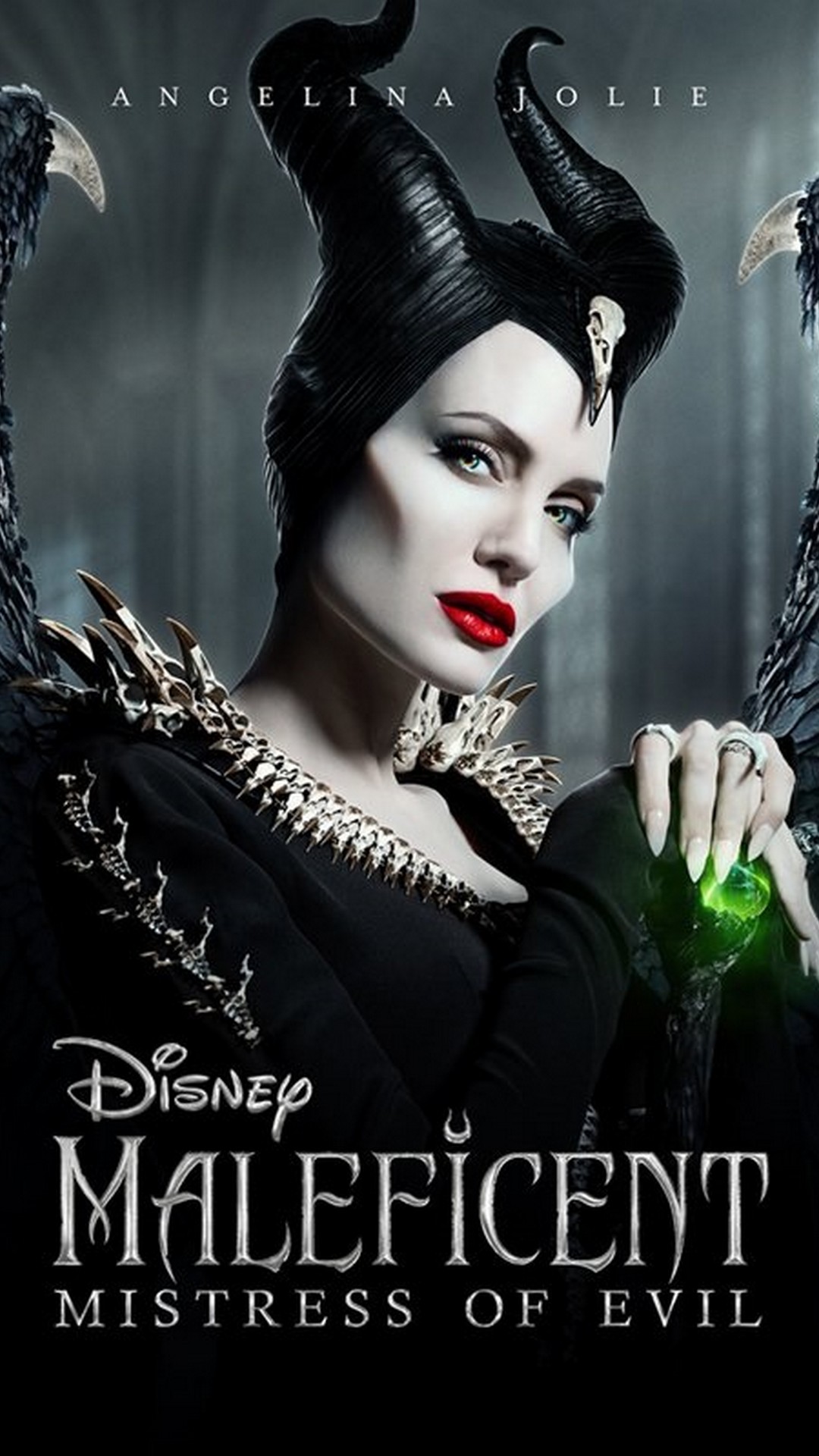 Maleficent Mistress of Evil Movie Poster with high-resolution 1080x1920 pixel. You can use this poster wallpaper for your Desktop Computers, Mac Screensavers, Windows Backgrounds, iPhone Wallpapers, Tablet or Android Lock screen and another Mobile device