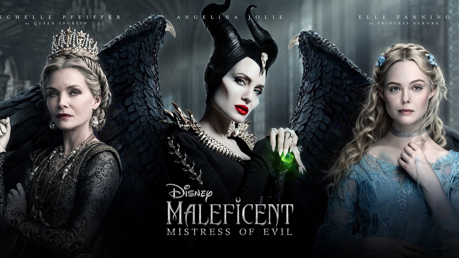 Maleficent Mistress of Evil Poster Wallpaper with high-resolution 1920x1080 pixel. You can use this poster wallpaper for your Desktop Computers, Mac Screensavers, Windows Backgrounds, iPhone Wallpapers, Tablet or Android Lock screen and another Mobile device