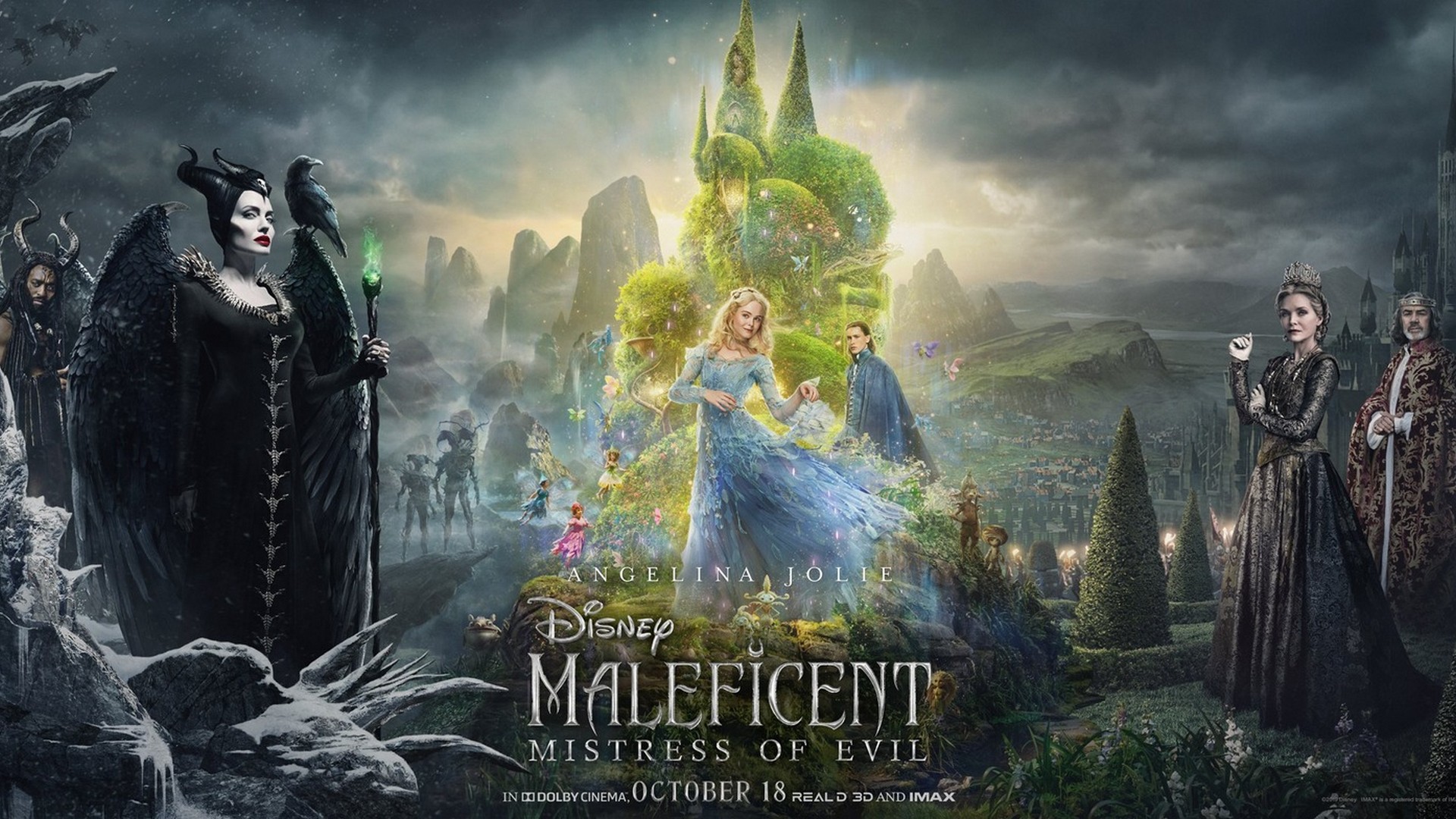 Maleficent Mistress of Evil Wallpaper HD with high-resolution 1920x1080 pixel. You can use this poster wallpaper for your Desktop Computers, Mac Screensavers, Windows Backgrounds, iPhone Wallpapers, Tablet or Android Lock screen and another Mobile device